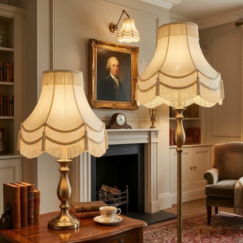 Vintage cream double scallop - cream,