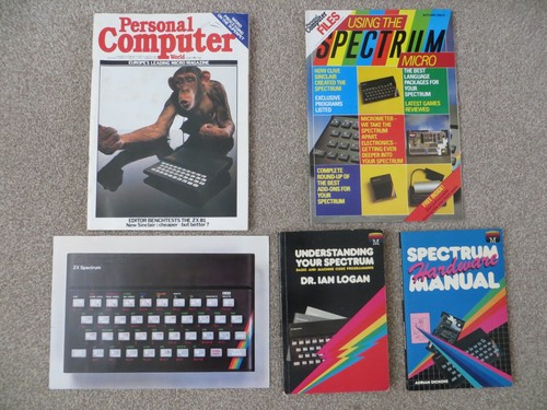 Spectrum books and magazine - and,