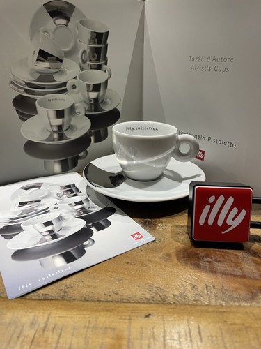 Illy espresso cup and saucer - cup,