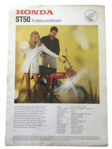 Honda st50 and pf50 - honda, graduate