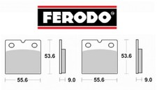 Pair Brake Pads Ferodo Front