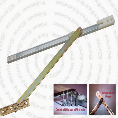Maco stay open door restrictor - open,