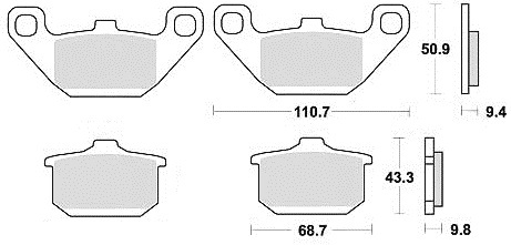 Set quality front brake - quality,