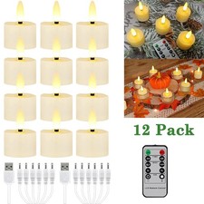 12Pcs Rechargeable LED