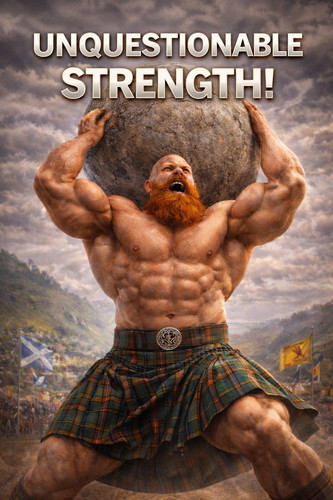 Strongman wall print - wall,