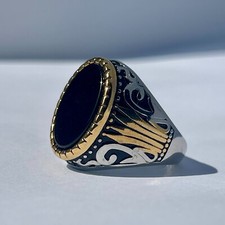 Mens Silver Signet Ring -