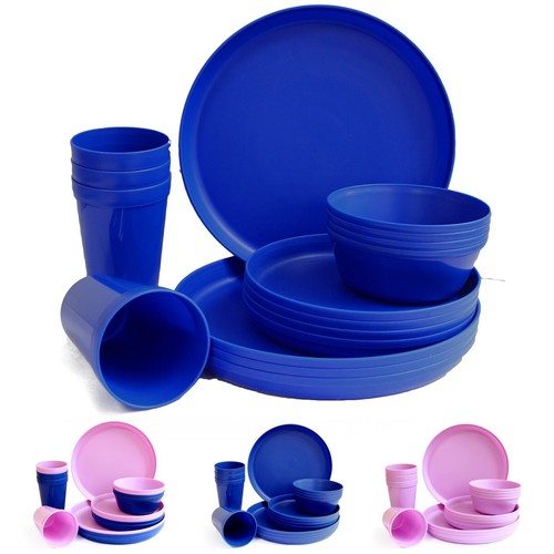 Plastic dinnerware set 16 - plastic,