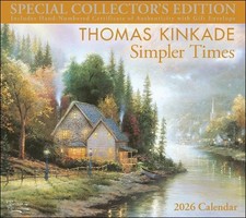 Thomas Kinkade Special Collector's Edition 2026 Deluxe Wall Calendar with Print