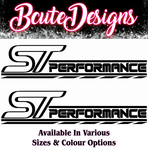 Performance logo car vinyl - st,