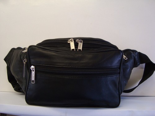 Soft leather bum bag - soft, seven