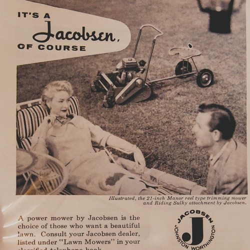 1956 jacobsen riding lawn - 1956,