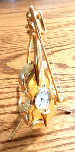 Brass minature clock the - minature, in