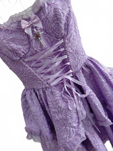 Pleated gothic romantic - gothic, corset