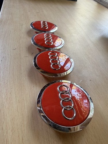 Audi red center - red, set