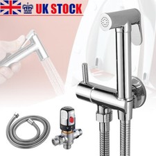 Chrome Muslim Shataf Bidet Douche Shower Toilet Spray Brass Kit Thermostatic Set