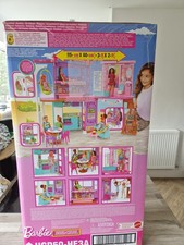 Mattel Barbie Vacation House 2-Storey Fully-Furnished Fold and Store New sealed