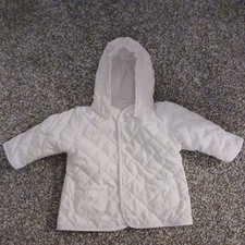 Baby Boys Quilted Jacket White