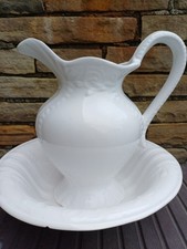 Large White Embossed Ceramic