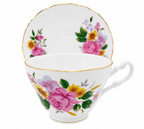 Vintage pink roses - roses, floral