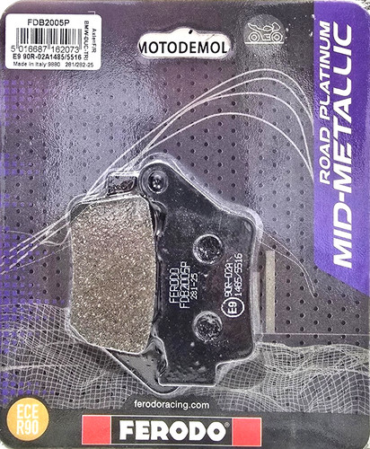 Ferodo fdb2005p rear brake - rear,