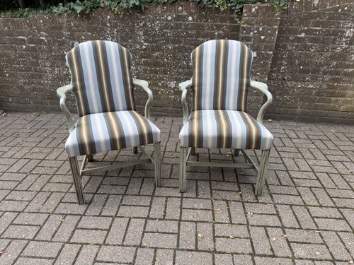 Pair vintage carver dining - pair,