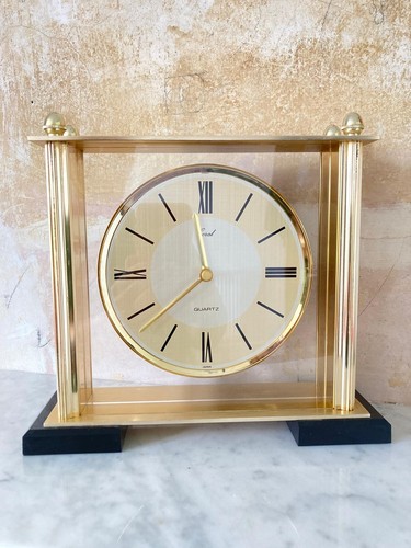 Vintage gold quartz - , mantel