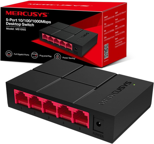 Mercusys ms105g port gigabit - 5-port,