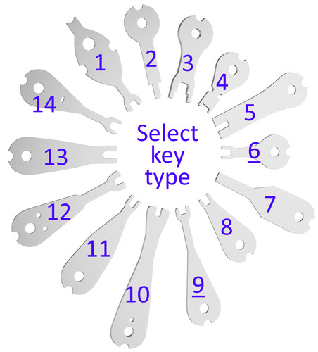 Emergency light test - light, keys