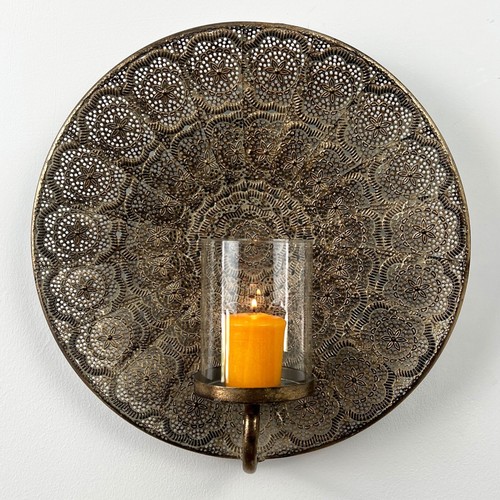 Wall mounted candle holder - mounted,