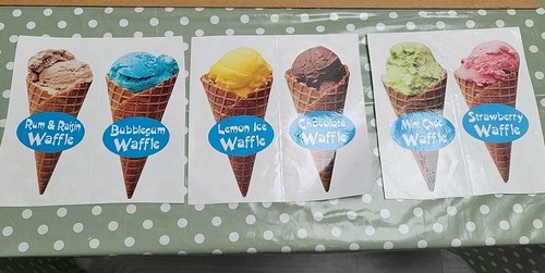Ice cream van sticker single - ice,
