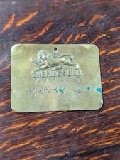 British Army The King's Own Brass Duty Bed Plate, named PARRY 