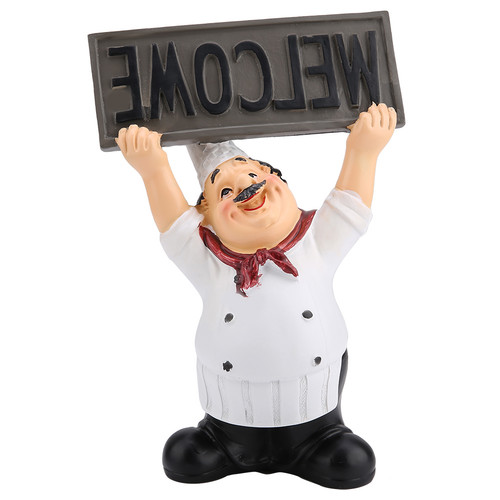 Resin chef figurine statue - figurine,