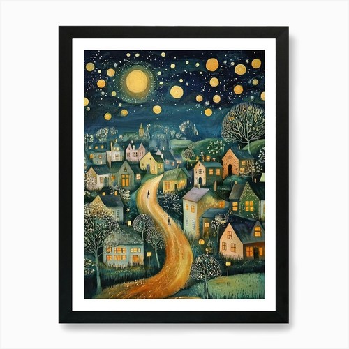 Gustav klimt print night - klimt,