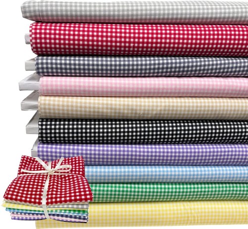 Cotton gingham fabric - cotton,