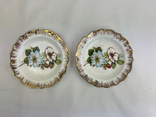 Pair miniature bone china - pair,