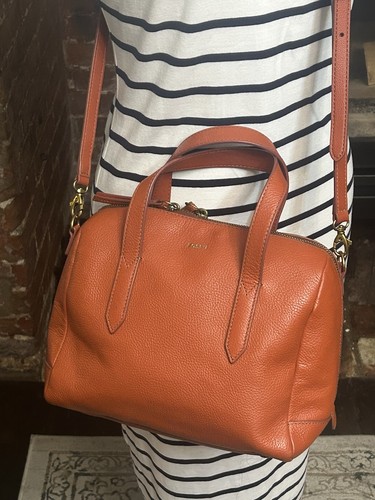 Fossil sydney satchel orange - sydney,