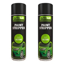 Autotek Fast Acting Paint Stripper Multi-Purpose Aerosol Spray Can 500ml  X2