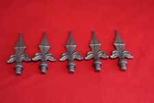 qty. 40 wrought iron railheads for gates railings driveway bulk