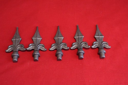 Qty wrought iron - iron, railheads
