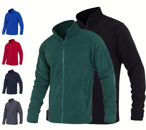 Unisex anti pill zip fleece - anti,