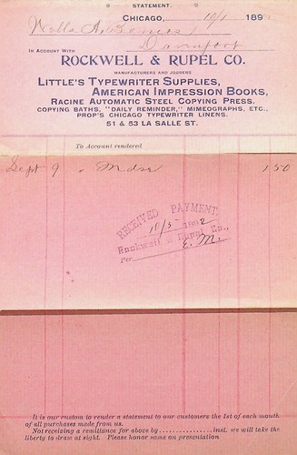 1892 little typewriter - little's,