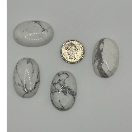 Set white grey howlite - set,