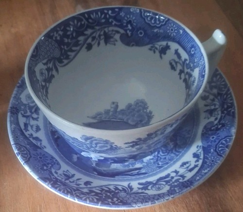Spode vintage blue italian cup - vintage,