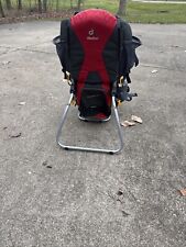 Deuter Kid Comfort 1 Child Carrier Framed Hiking Backpack Red & Gray- Ships Free
