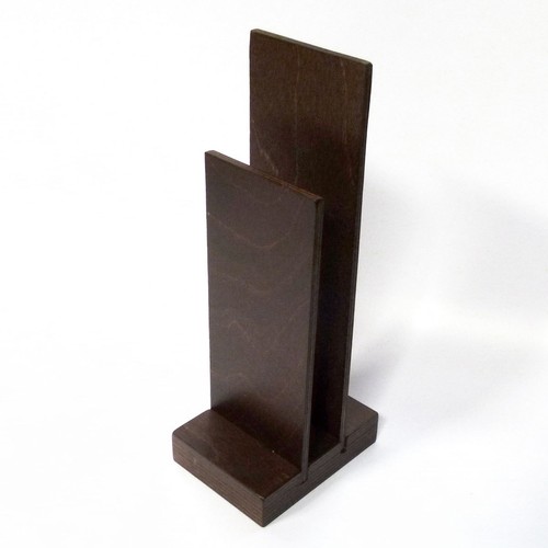 Wooden menu holder - wooden,