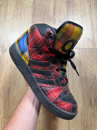 Adidas multicolour plaid - multicolour,