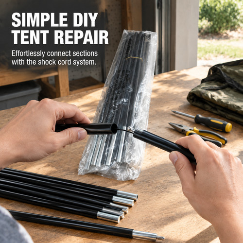 Tent pole replacement metal - tent,