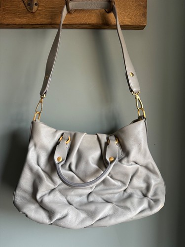 Smythson large grey leather