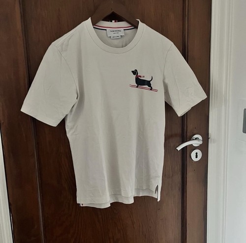 Thom browne dog - white, t-shirt