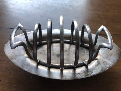 Vintage silver plated - , toast